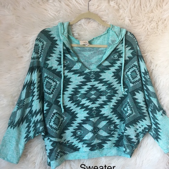 Daytrip flowy sweater, S, Blue/green - Picture 1 of 1